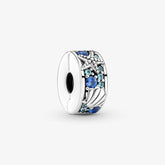 Pandora Clip-Charm: Seestern & Muschel - Blau, Silikon